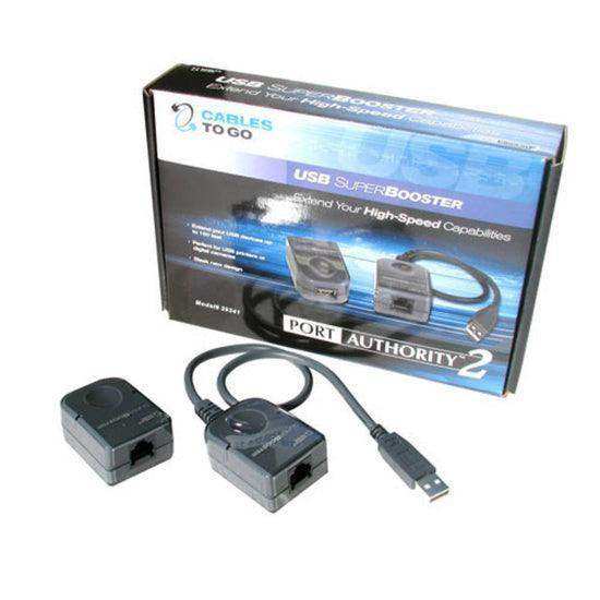 C2G CG39993 USB 1.1 Over Cat5 Superbooster™ Extender Dongle Kit with a 150 Foot Cat5 Cable Networking C2G