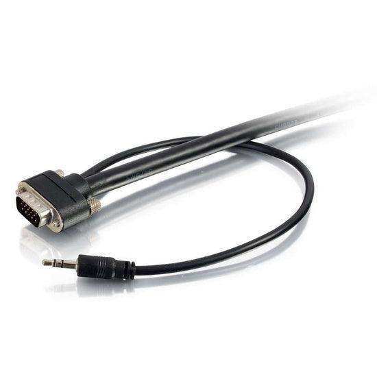 C2G CG50230 50ft Select VGA plus 3.5mm Stereo Audio A/V Cable M/M - In-Wall CMG-Rated Audio & Video Cables C2G