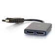 C2G CG54291 DisplayPort™ 1.2 to Dual DisplayPort™ MST Hub - 4K Audio & Video Cables C2G