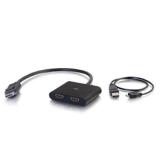 C2G CG54293 DisplayPort™ 1.2 to Dual HDMI® MST Hub - 4K Audio & Video Cables C2G