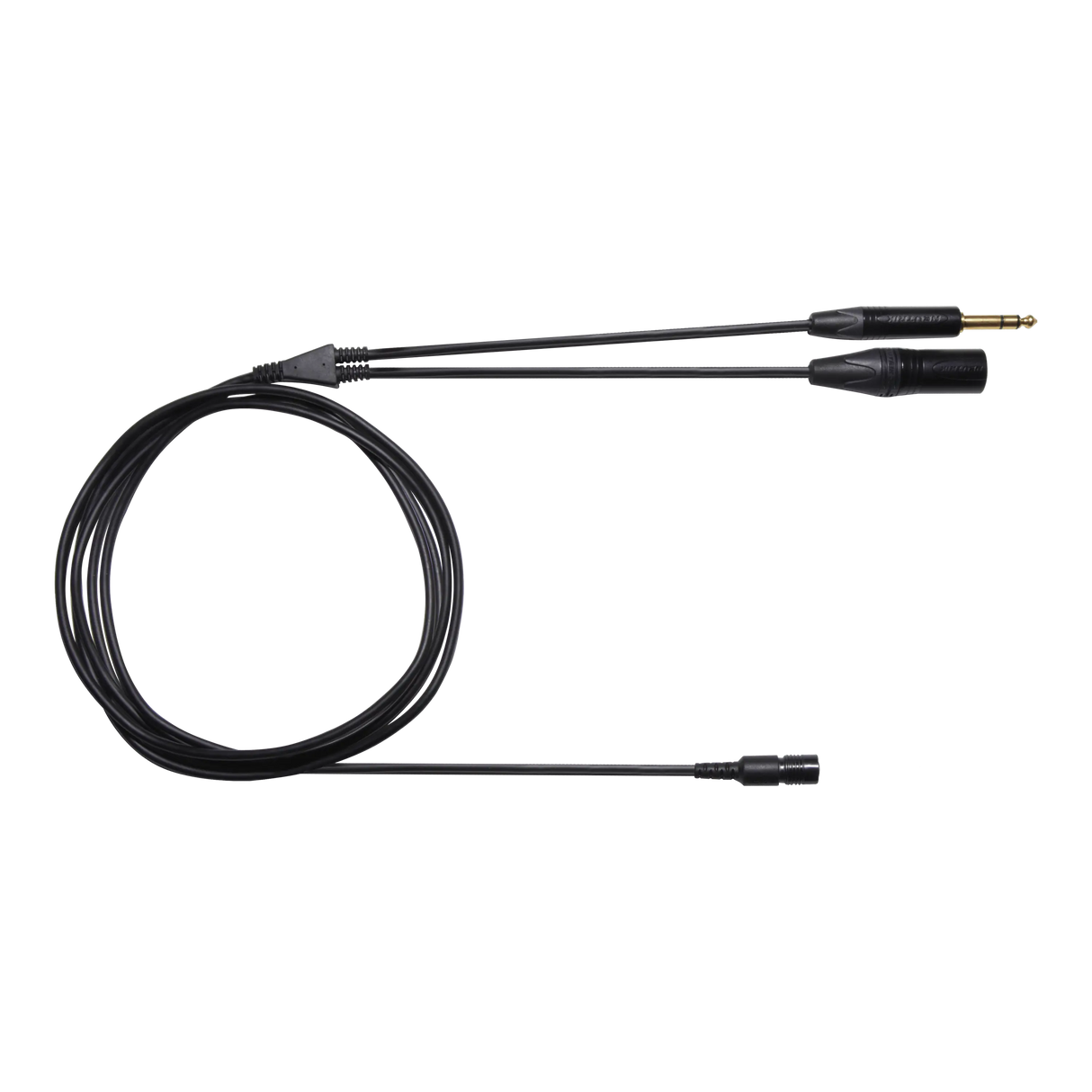 Shure BCASCA-NXLR3QI Detachable cable with Neutrik 3 Pin XLR Male connector and 1/4'' stereo plug Microphones Shure