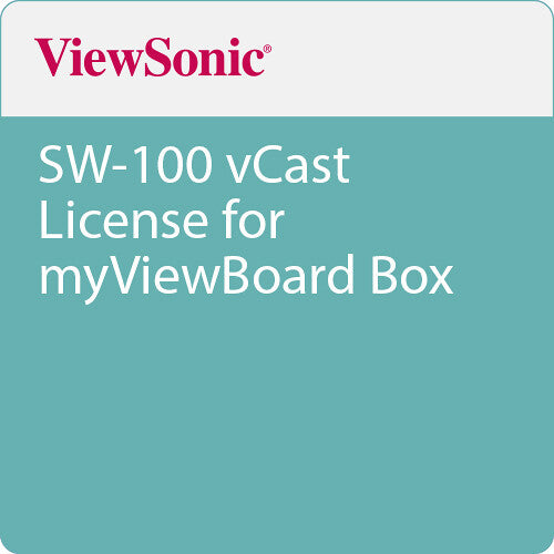 ViewSonic SW-100 vCast License for myViewBoard Box - Android Activation for Wireless Mirroring, Annotation, and Device Management ViewSonic