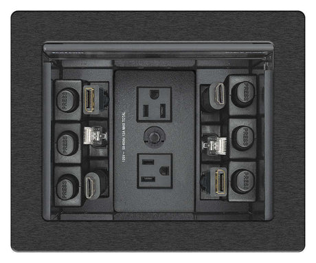 Extron Cable Cubby 700 Brushed Aluminum-AC Module Not Included Collaboration Furniture Extron