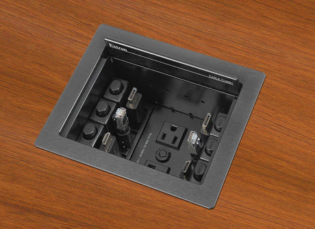 Extron Cable Cubby 700 Brushed Aluminum-AC Module Not Included Collaboration Furniture Extron
