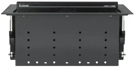 Extron Cable Cubby 1402 Brushed Aluminum AC Module Not Included Collaboration Furniture Extron