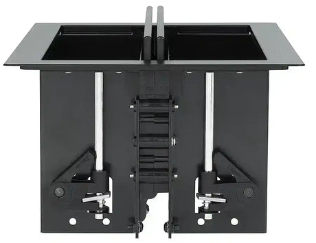 Extron Cable Cubby 1402 Brushed Aluminum AC Module Not Included Collaboration Furniture Extron