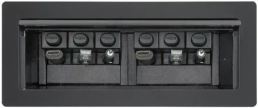 Extron Cable Cubby Retractor Bracket Kit – Triple 3 Retractor: CC 650/1202/1252/1402/1200C/525C/725C Video Conferencing Extron