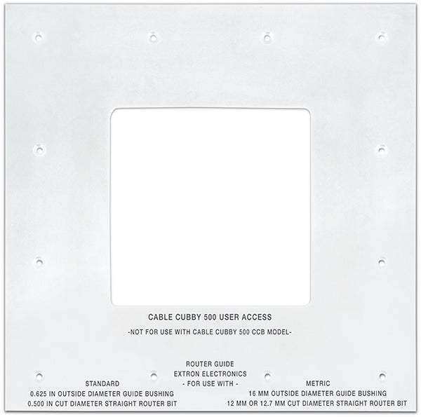 Extron Installation Routing Templates For Cable Cubby and TouchLink Enclosures Collaboration Furniture Extron