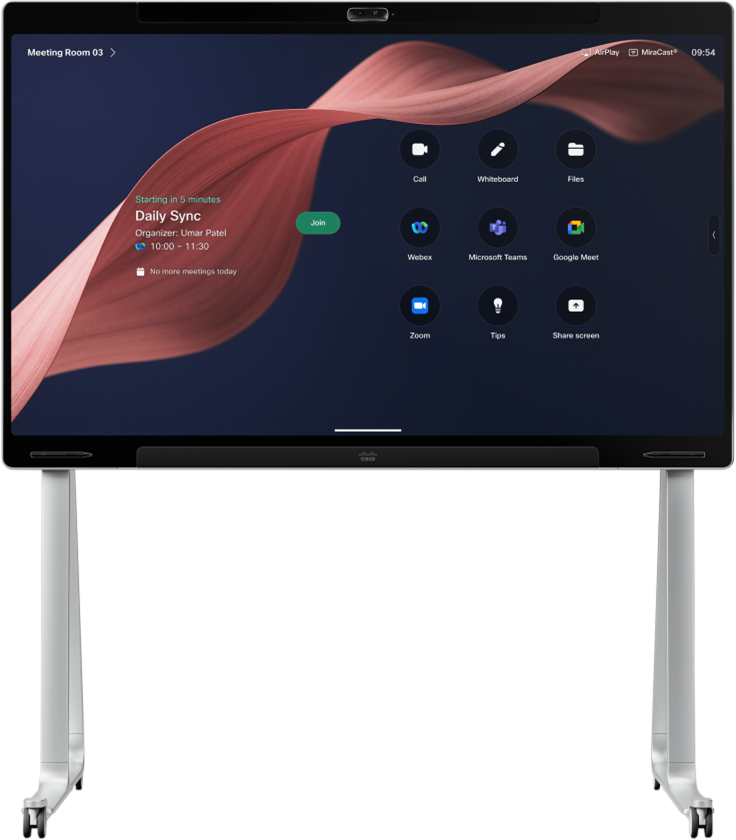 Cisco Board Pro G3 Collaboration Board – floor stand