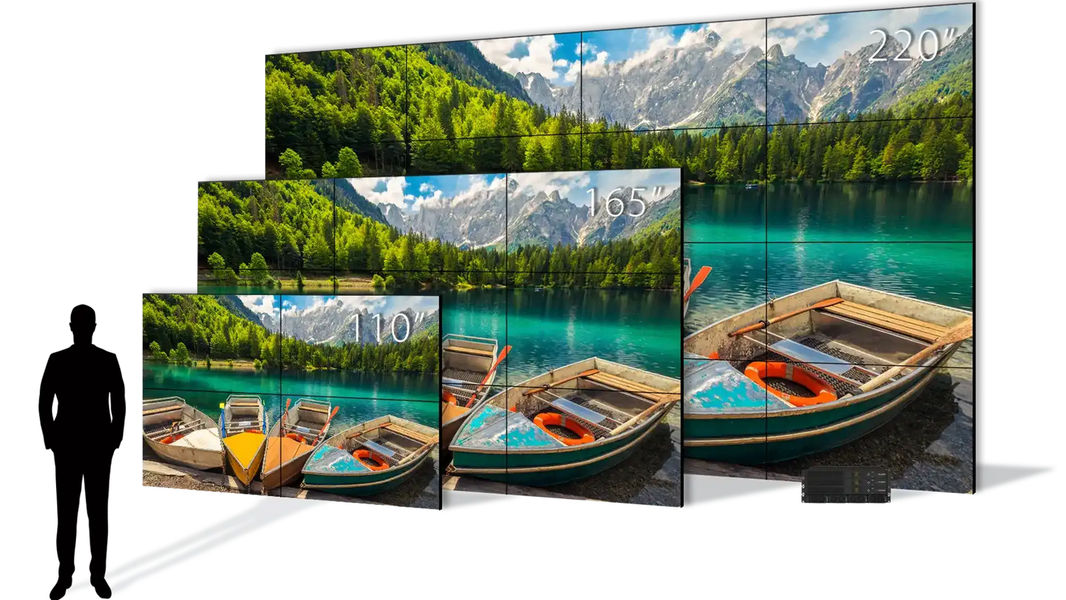 Planar Clarity Matrix G3 MX55X3 - ERO. 55in 1920x1080, 700 nit, 2.6mm LCD video wall system - 998-3285-00 Video Wall Planar