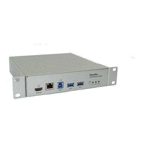 ClearOne 910-3200-701 CONVERGE Huddle AV Conferencing DSP w/AEC, Mic/Line inputs, USB, & More Audio Signal Processing ClearOne