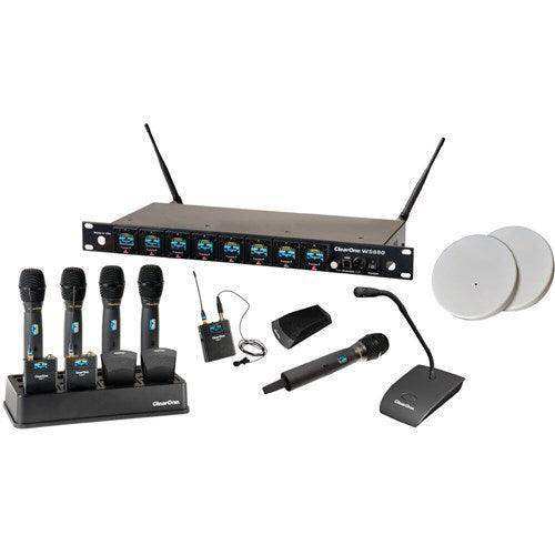 ClearOne 910-6000-404-C-D 4 Channel Wireless Receiver with Dante Audio Conferencing ClearOne