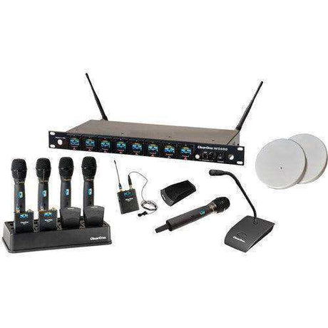 ClearOne 910-6000-404-C-D 4 Channel Wireless Receiver with Dante Audio Conferencing ClearOne