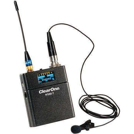 ClearOne 910-6004-040 Lavalier, Cardioid, Black color microphone for Wireless Beltpack Xmittr Audio Conferencing ClearOne