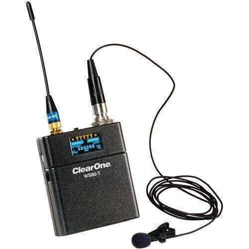 ClearOne 910-6104-001 Wireless Beltpack Transmitter with 2.4 GHz RF band Microphones ClearOne