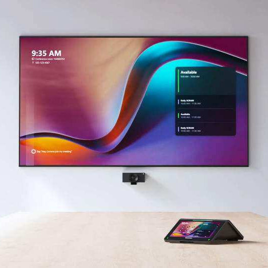 Crestron UC-BX31-Z-WM Crestron Flex Advanced Small Room Conference System with Jabra® PanaCast 50 Video Bar and Wall Mounted Control Interface for Zoom Rooms™ Software Collaboration Bar Crestron