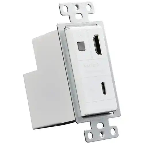 AVPro Edge HDMI Single Gang Decora Wall Plate HDBaseT Transmitter – Black Video Transmitters AVPro Edge