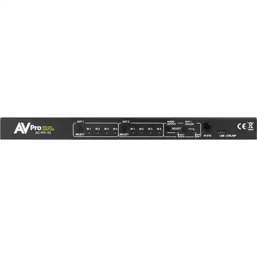AVPro Edge 18Gbps HDMI 4x4 Matrix w/ Dual Audio Deembedding/Matrix with built in scalers and audio delay (Full HDR, 4K60 4:4:4) Video Transmitters AVPro Edge
