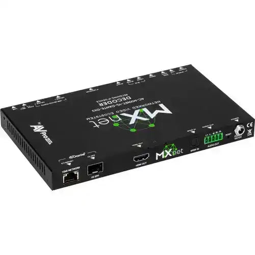 AVPro Edge MXnet Dante 1G DV2 Decoder - Made in the USA Video Transmitters AVPro Edge