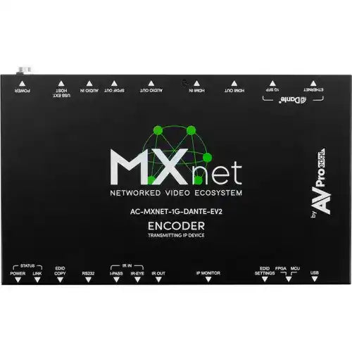 AVPro Edge MXnet Dante 1G EV2 Encoder - Made in the USA Video Transmitters AVPro Edge