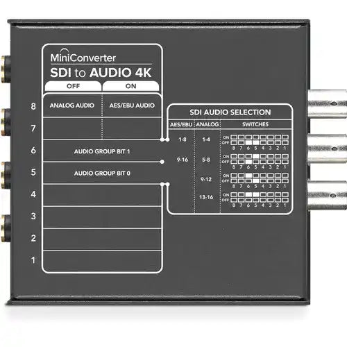 Blackmagic Design CONVMCSAUD4K Mini Converter - SDI to Audio 4K Production Blackmagic Design