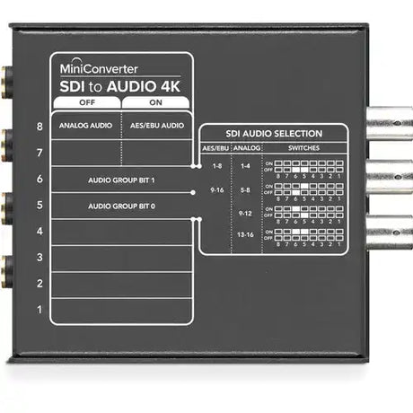 Blackmagic Design CONVMCSAUD4K Mini Converter - SDI to Audio 4K Production Blackmagic Design