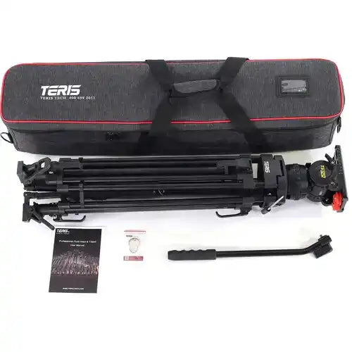 Teris TS120AL Fluid Head & Tripod Kit (Aluminum) Tripods Teris