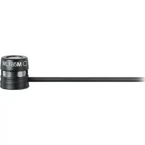 Shure WL185m Low-Profile Cardioid Lavalier Microphone with TA4F Connector (Black) - WL185MB/C-TQG Microphones Shure