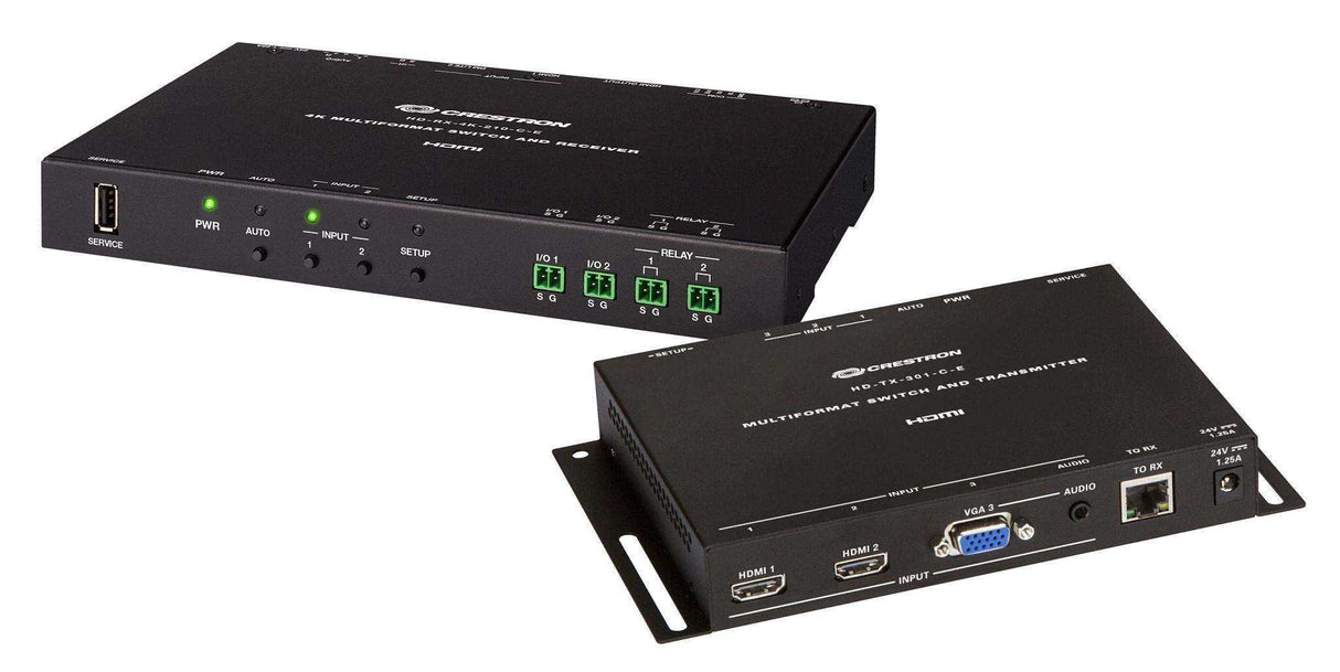 Crestron 4K 4x1 Scaling Auto-Switcher and DM Lite® Extender over CATx Cable - HD-MD-4K-400 KIT Video Transmitters Crestron