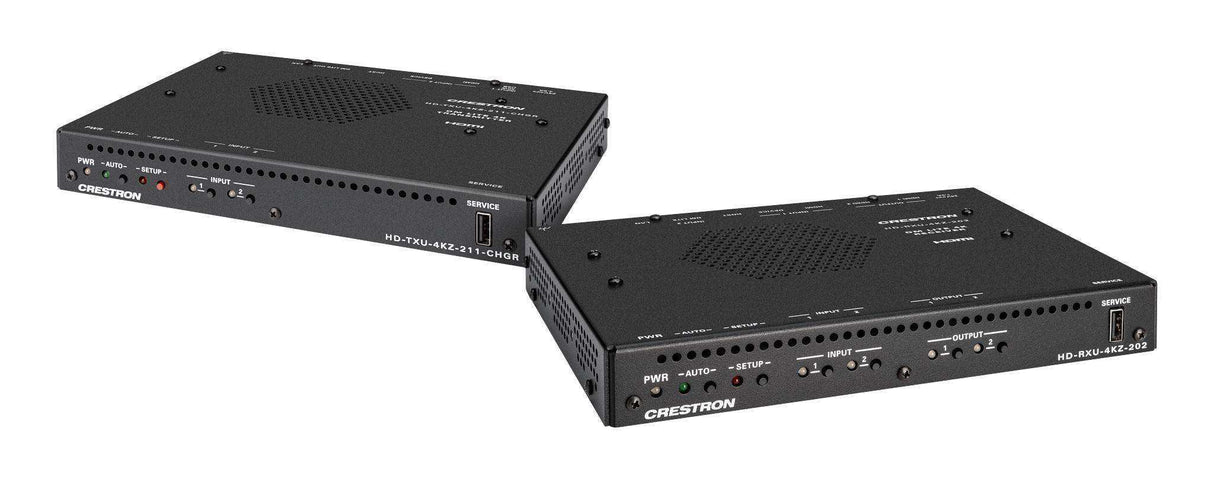 Crestron 4K60 4:4:4 DM® Essentials Receiver and 2x2 Auto-Switcher for, HDMI, USB‑C® DisplayPort™, and USB 2.0 Signal Extension over CATx Cable - DM-EXT-2022 KIT Electronics Crestron