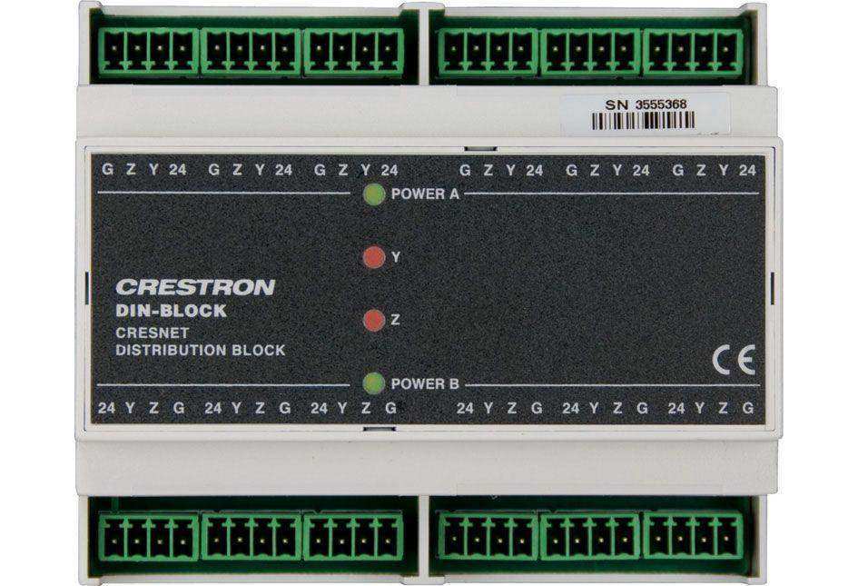 Crestron DIN Rail Cresnet Distribution Block - DIN-BLOCK Room Control Crestron