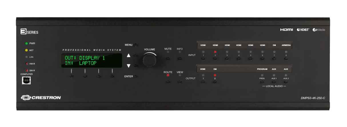 Crestron DMPS3-4K-250-C 3-Series® 4K DigitalMedia™ Presentation System 250 Video Transmitters Crestron