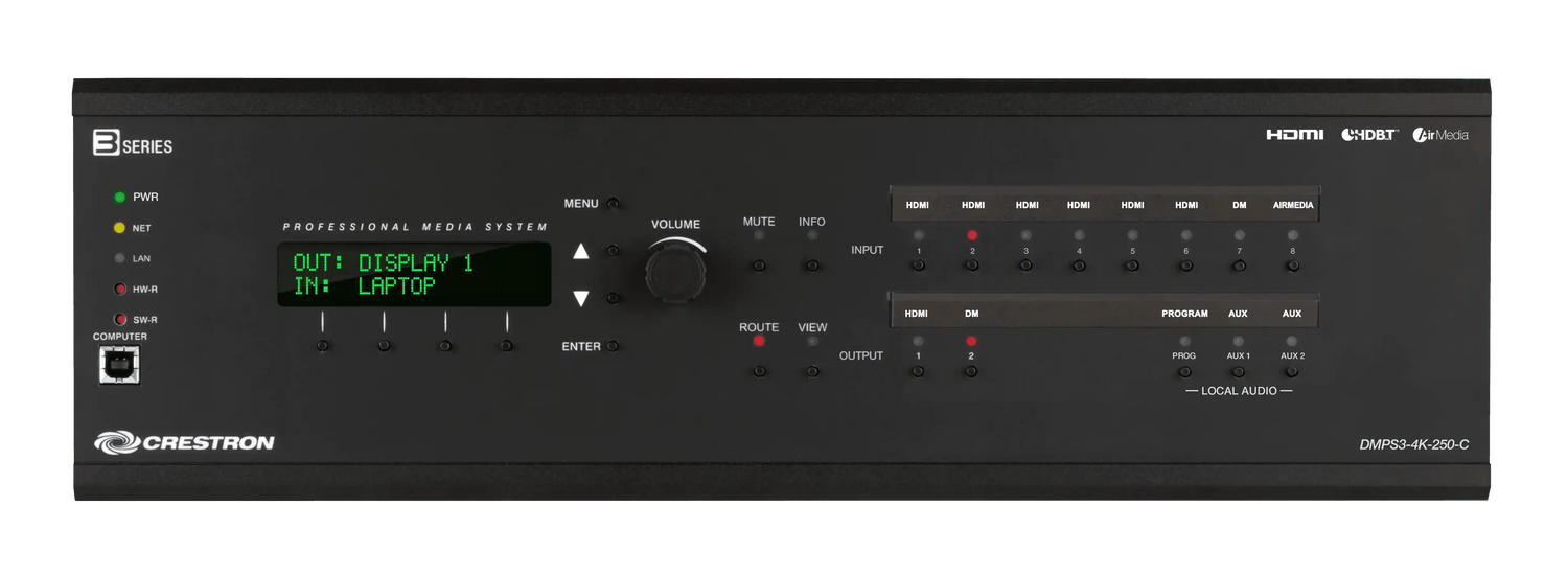 Crestron DMPS3-4K-250-C 3-Series® 4K DigitalMedia™ Presentation System 250 Video Transmitters Crestron