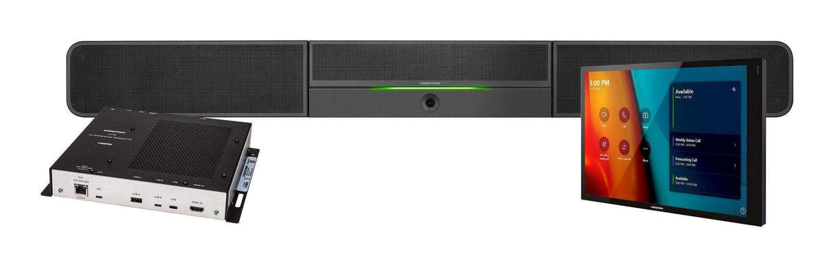 Crestron Flex UC-BX30-T-WM Advanced Small Room Conference System with Video Soundbar and Wall Mounted Control Interface for Microsoft Teams® Rooms Video Conferencing Crestron