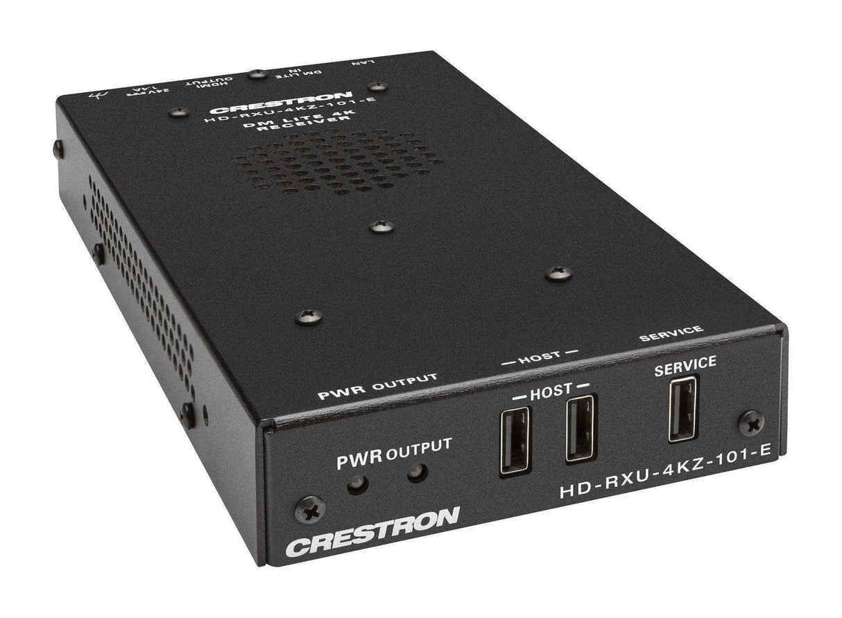 Crestron HD-RXU-4KZ-101-E DM Lite® 4K60 4:4:4 Receiver for HDMI®, USB 2.0, and Ethernet Signal Extension over CATx Cable Video Transmitters Crestron