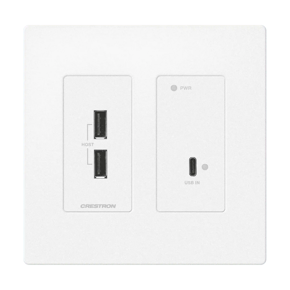 Crestron HD-TXU-4KZ-111-2G-W DM Lite® 4K60 4:4:4 Transmitter for USB‑C® DisplayPort™ and USB 2.0 Video Transmitters Crestron