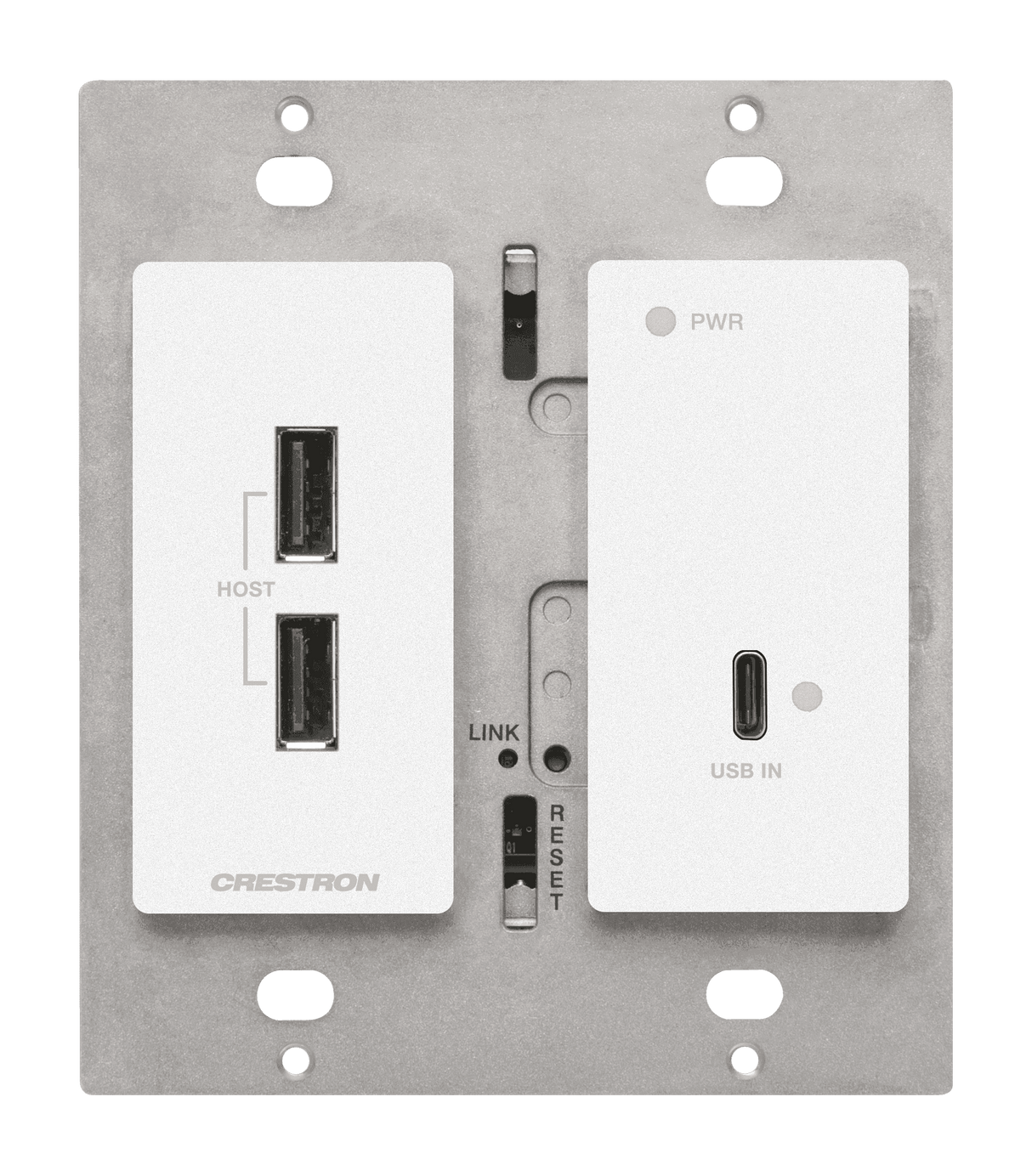 Crestron HD-TXU-4KZ-111-2G-W DM Lite® 4K60 4:4:4 Transmitter for USB‑C® DisplayPort™ and USB 2.0 Video Transmitters Crestron