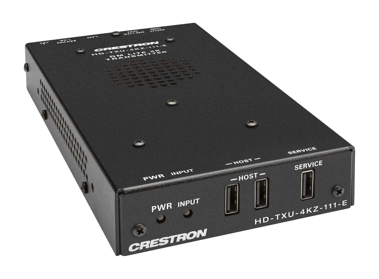Crestron HD-TXU-4KZ-111-E DM Lite® 4K60 4:4:4 Transmitter for USB‑C® DisplayPort™, USB 2.0, and Ethernet Signal Extension over CATx Cable Video Transmitters Crestron
