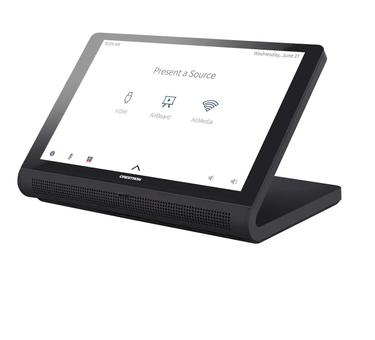 Crestron TS-770-GV-B-S 7 in. Tabletop Touch Screen, Black Smooth (Government Version) Room Control Crestron