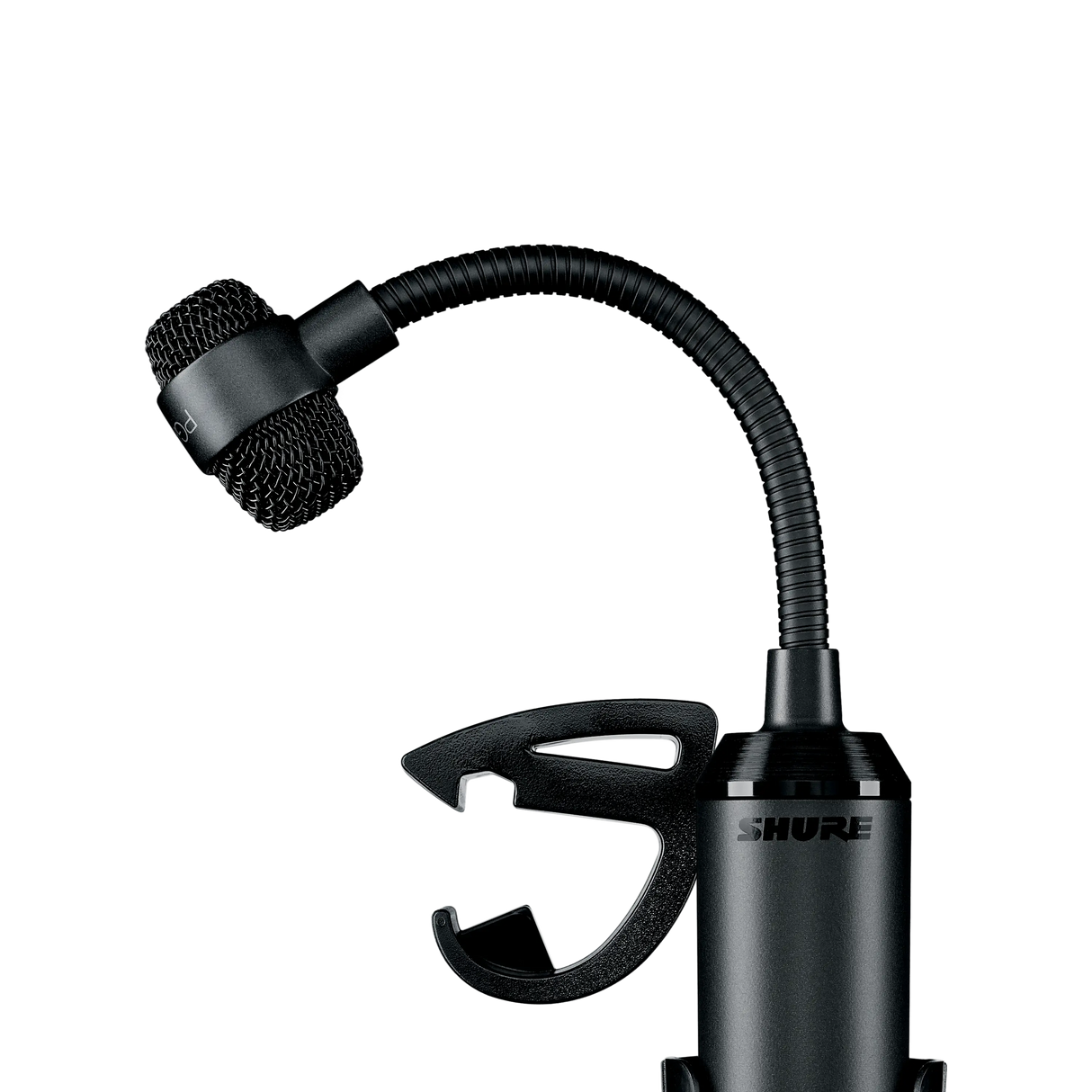 Shure PGA98D-XLR Cardioid condenser gooseneck drum microphone - AP98DM drum mount, XLR-XLR cable Microphones Shure