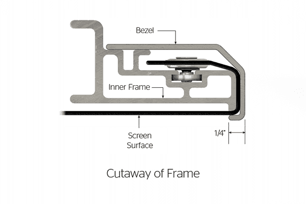 Da-Lite UTB Contour DL15762 208" 21:9 Fixed Frame Screens (HD Progressive 0.9) Projection Screens Da-Lite