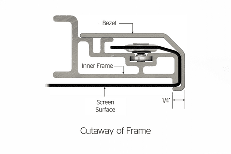 Da-Lite UTB Contour DL15764 208" 21:9 Fixed Frame Screens (HD Progressive 1.1 Contrast) Projection Screens Da-Lite