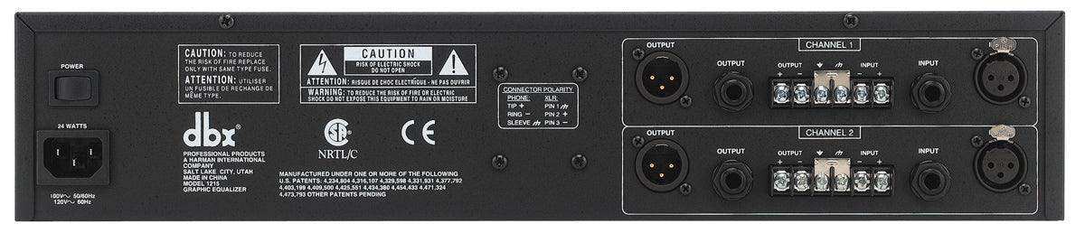 DBX 1215 12 Series - Dual 15 Band Graphic Equalizer - DBX131SV Audio Signal Processing DBX