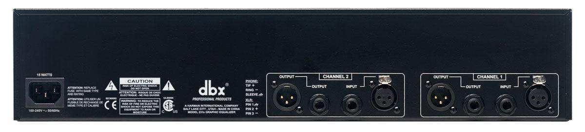 DBX 231s 2 Series - Dual 31 Band Graphic Equalizer - DBX231SV Audio Signal Processing DBX