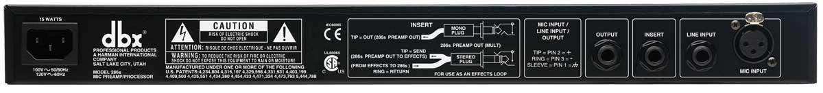 DBX 286s Microphone Pre-amp Processor - DBX286SV Microphones DBX