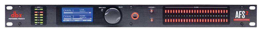 DBX AFS2 Advanced Feedback Suppression® Processor with Full LCD Display - DBXAFS2-V Audio Signal Processing DBX