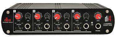DBX DI4 Active 4 Channel Direct Box with Line Mixer - DBXDI4 Audio Signal Processing DBX