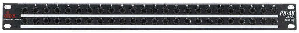 DBX PB-48 48-point 1/4 inch TRS Balanced Patchbay - DBXPB48V Audio Signal Processing DBX