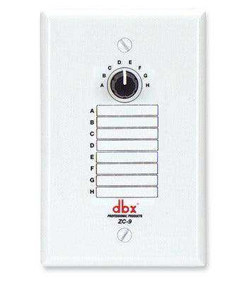 DBX ZC-9 Wall-Mounted Zone Controller - DBXZC9V Audio Signal Processing DBX