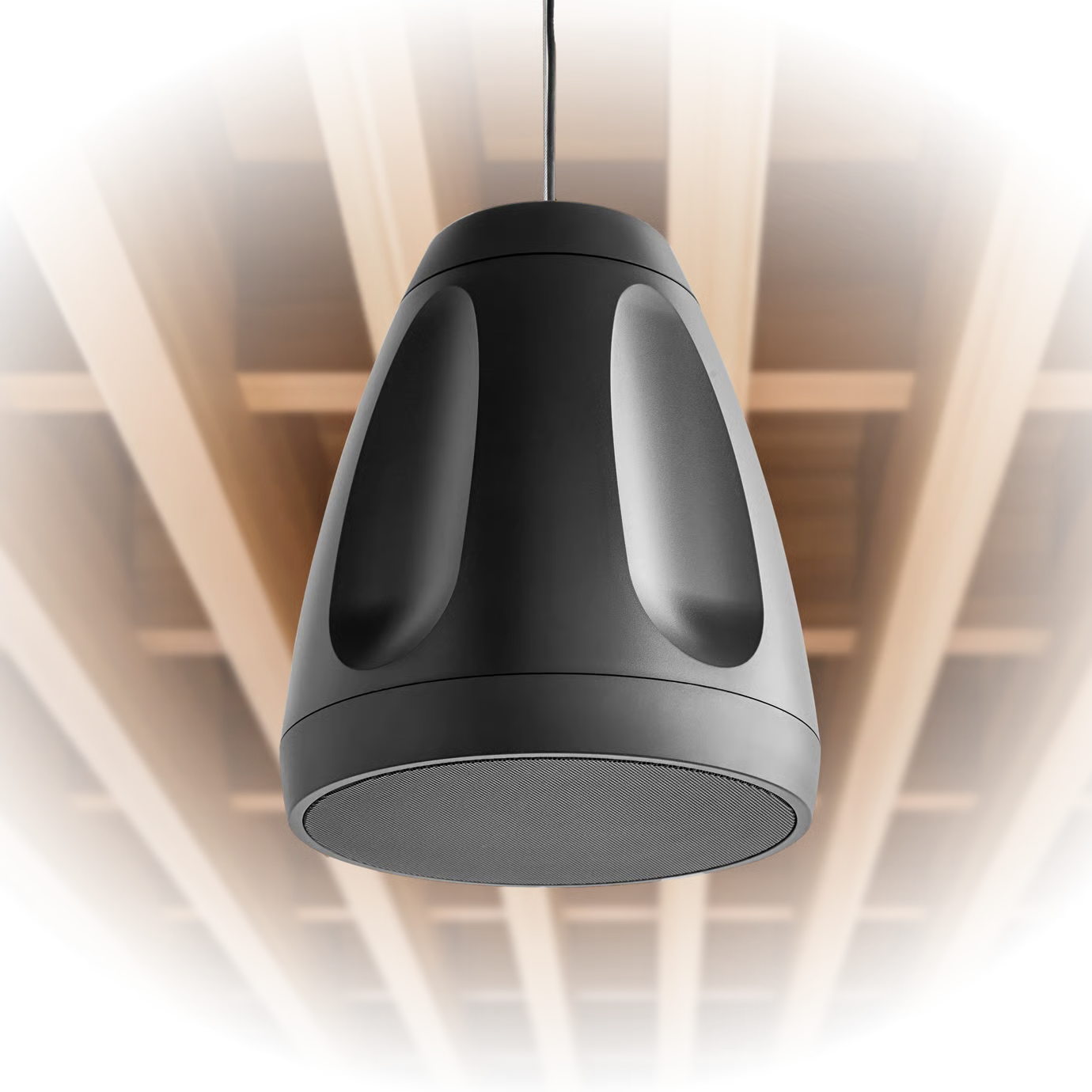 Shure MXN-6 Networked Pendant Loudspeaker (Black, Single) Speakers Shure